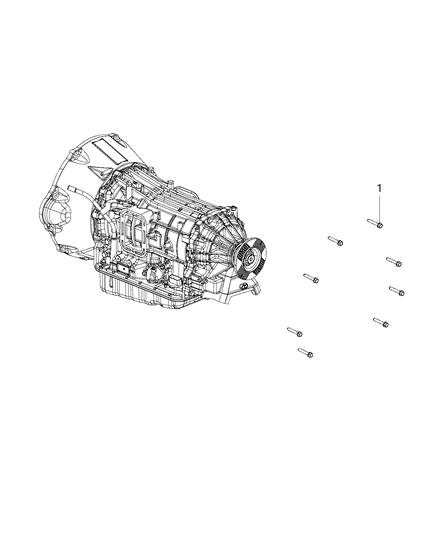 2015 Ram 4500 Mounting Bolts of Automatic Transmission Diagram 2 - Thumbnail