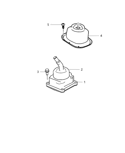 2005 Dodge Ram 3500 Gear Shift Assembly Diagram for 5142863AA