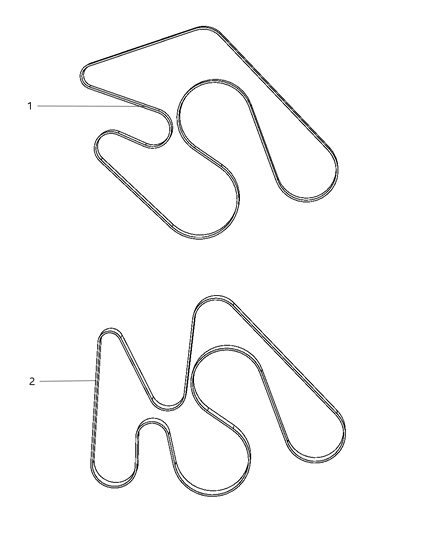 2009 Dodge Ram 2500 Belts, Serpentine & V-Belts Diagram 2 - Thumbnail