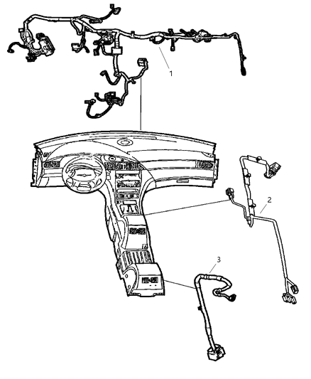 2004 Chrysler Pacifica Wiring Instrument Panel Diagram for 4869466AB