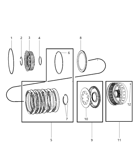 2010 Jeep Wrangler Low / Reverse Clutch Diagram 2 - Thumbnail