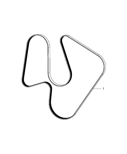 2020 Jeep Renegade Belts, Serpentine & V-Belts Diagram 4 - Thumbnail