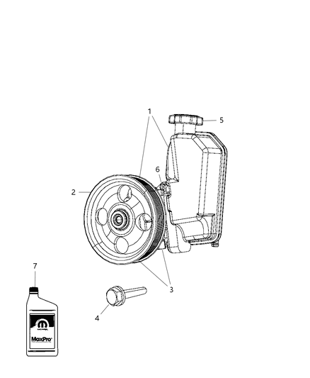 2008 Chrysler Pacifica Power Steering Pump Diagram