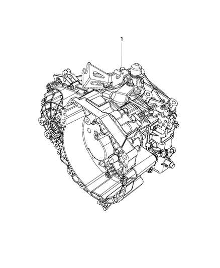 2020 Jeep Compass Transmission / Transaxle Assembly Diagram 1 - Thumbnail