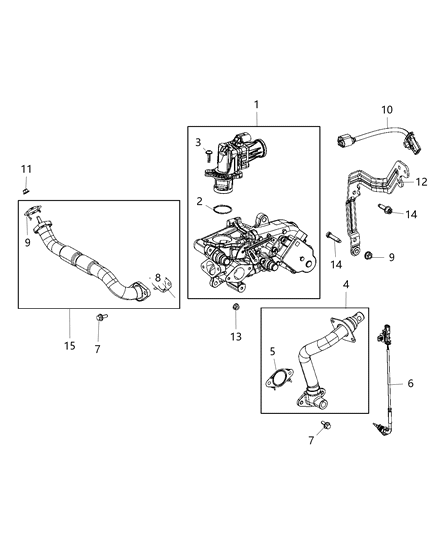 2018 Jeep Wrangler All-new Model EGR Valve Diagram 2 - Thumbnail
