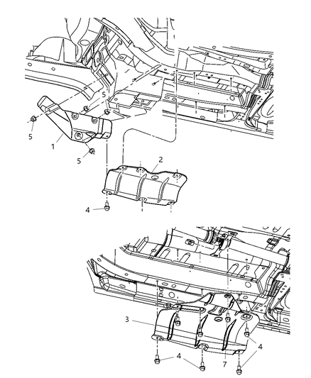 2004 Chrysler Pacifica Shield Heat Diagram for 4809421AD