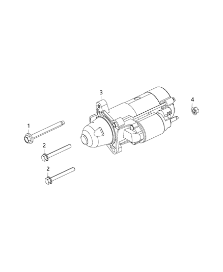 2020 Jeep Cherokee Starter & Related Parts Diagram 2 - Thumbnail