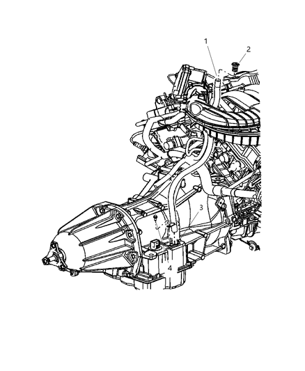 2005 Dodge Magnum Oil Filler Tube Diagram 1 - Thumbnail