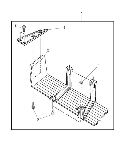 2001 Dodge Dakota Plate Package Skid - Fuel Tank Diagram for 82203839