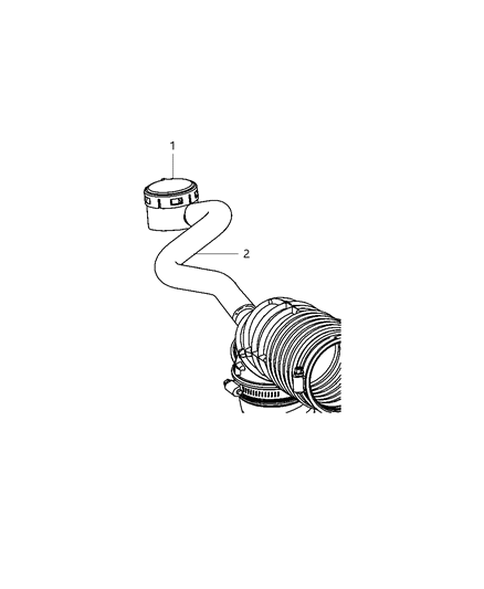 2007 Jeep Wrangler Crankcase Ventilation Diagram 1 - Thumbnail