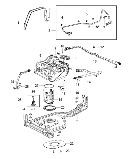 2015 Ram 3500 Pickup Diesel Exhaust Fluid System Diagram