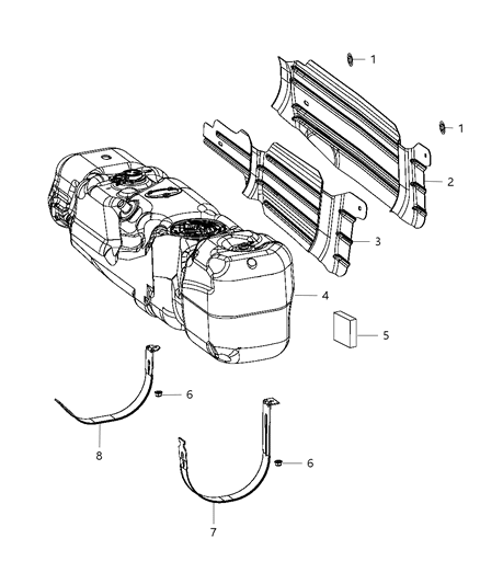 2012 Ram 3500 Pickup Fuel Tank Diagram