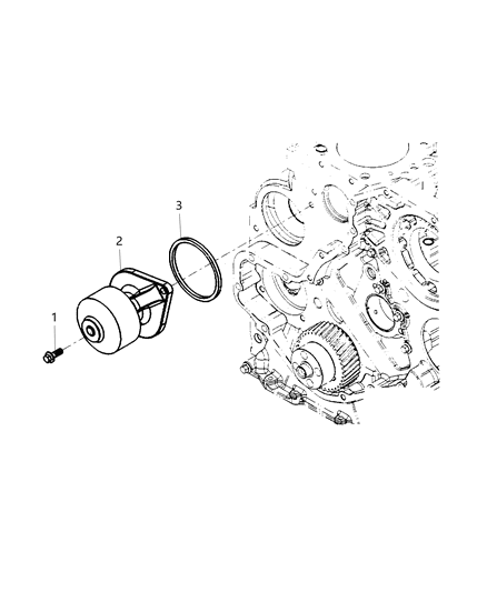 2018 Ram 3500 Cab Chassis Water Pump & Related Parts Diagram 2 - Thumbnail