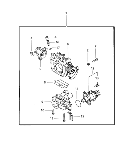 1997 Dodge Avenger Throttle Body Diagram 2 - Thumbnail