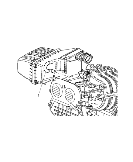 2004 Jeep Wrangler Crankcase Ventilation Diagram 1 - Thumbnail