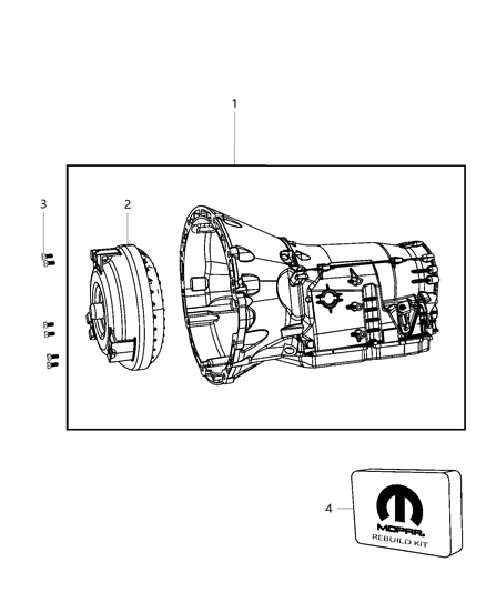 2008 Jeep Grand Cherokee Transmission / Transaxle Assembly Diagram 3 - Thumbnail