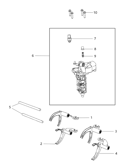 2008 Dodge Caliber Switch Back Up Lamp Diagram for 68033369AA