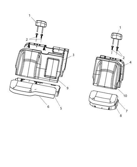 2011 Ram 1500 Quad Cab Rear Seat Diagram 4 - Thumbnail