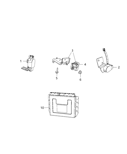 2019 Dodge Durango Module, Active Damping & Air Suspension Diagram