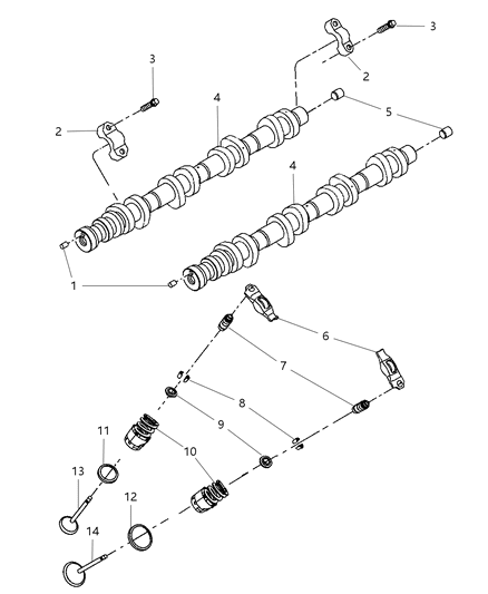 2012 Ram 1500 Intake Valve Diagram for 53021990AA