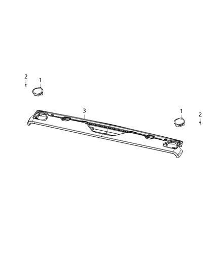 2021 Jeep Wrangler Speakers, Amplifier And Sub Woofer Diagram 2 - Thumbnail