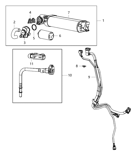 2020 Dodge Challenger Connector Hose Diagram for 68406302AA