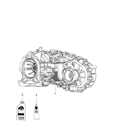 2019 Jeep Wrangler Transfer Case Assembly of Automatic Transmission Diagram 2 - Thumbnail