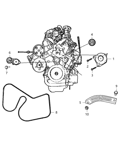2007 Jeep Wrangler Alternator Diagram 2 - Thumbnail