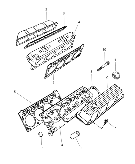 1998 Jeep Grand Cherokee Cylinder Head Diagram 3 - Thumbnail