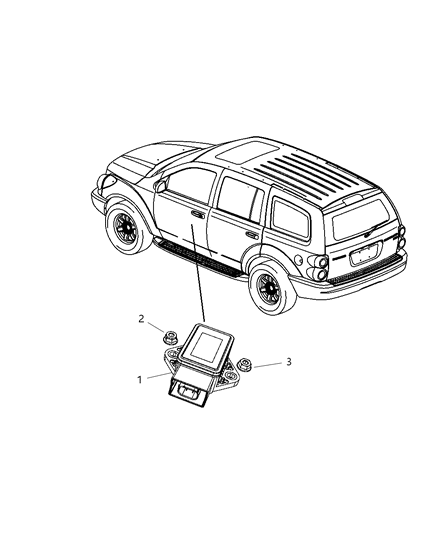 2008 Dodge Durango Sensors - Steering & Suspension Diagram