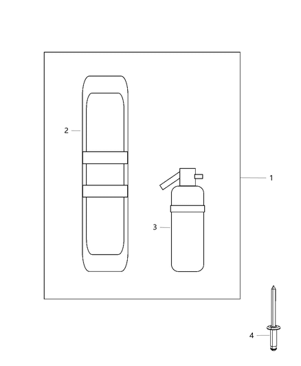 2017 Ram 3500 Pickup Emergency Kit Diagram