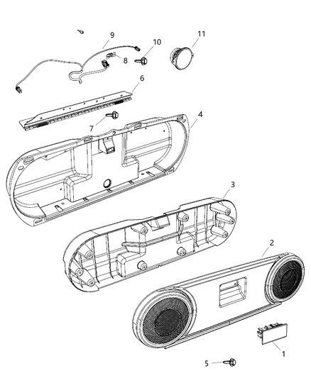 2014 Jeep Compass Wiring Speaker Diagram for 5183417AA