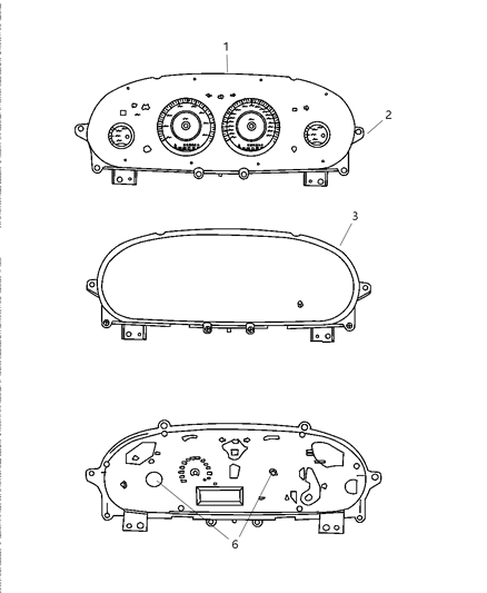 2005 Chrysler Sebring Instrument Cluster Diagram for 4602471AB