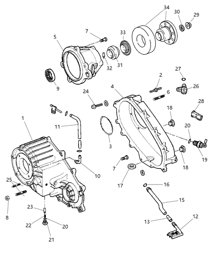 2003 Jeep Wrangler Sensor Speed Diagram for 5093610AA