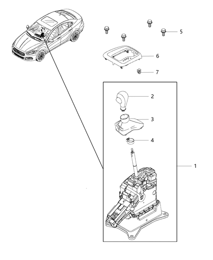 2020 Jeep Renegade Gearshift Controls Diagram 3 - Thumbnail