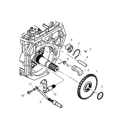 2004 Dodge Durango Parking Sprag Diagram 2 - Thumbnail