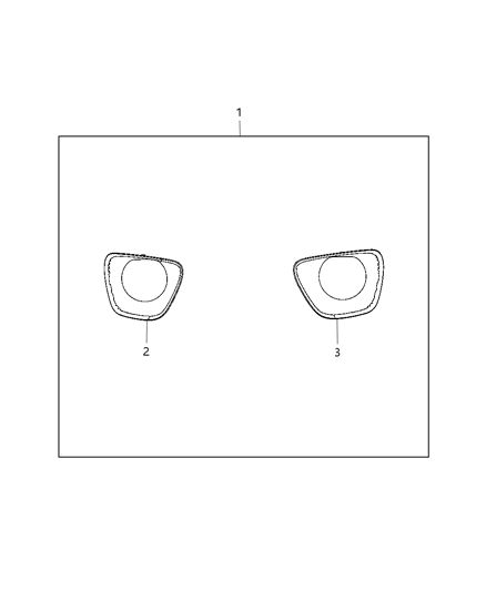 2012 Jeep Grand Cherokee Decor Kit, Front Bumper Diagram