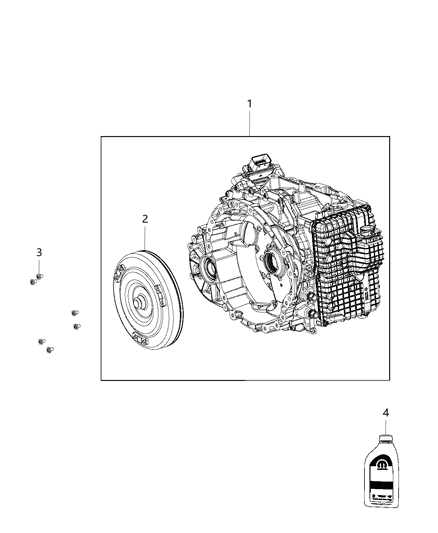 2017 Chrysler Pacifica Transmission Diagram for 68166504AD