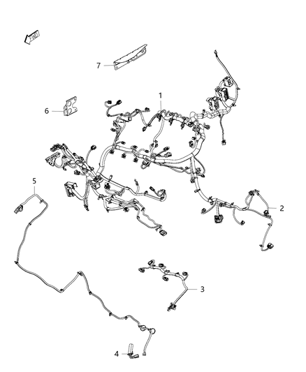 2015 Ram 1500 Terminal Fusible Link Battery Diagram for 68271028AA