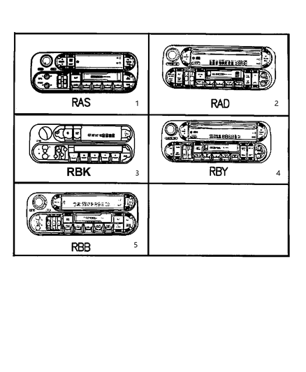 2003 Dodge Neon Radio AM/FM With CD And Equalizer Diagram for 5064354AD