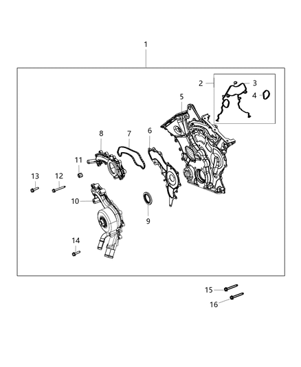 2021 Jeep Wrangler Timing Case Cover Diagram 5 - Thumbnail