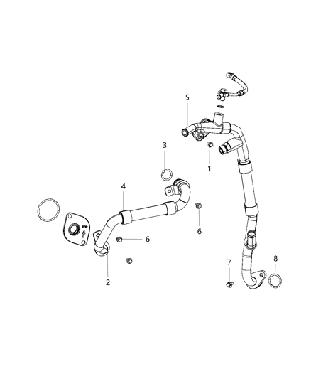2019 Ram 3500 Pickup EGR Cooling Systems Diagram 2 - Thumbnail
