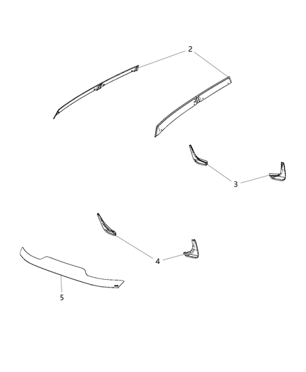2020 Jeep Renegade Guard Kit Splash Molded - Rear Diagram for 82214127