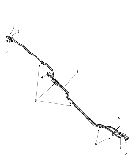 2012 Ram C/V Auxiliary A/C & Heater Plumbing Diagram 1 - Thumbnail