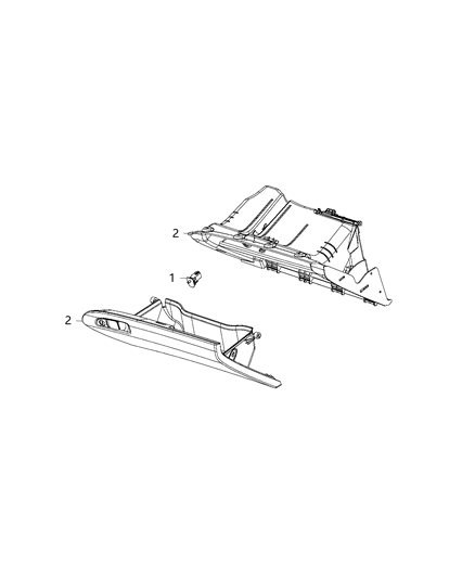 2020 Chrysler 300 Lamps, Interior Diagram 2 - Thumbnail