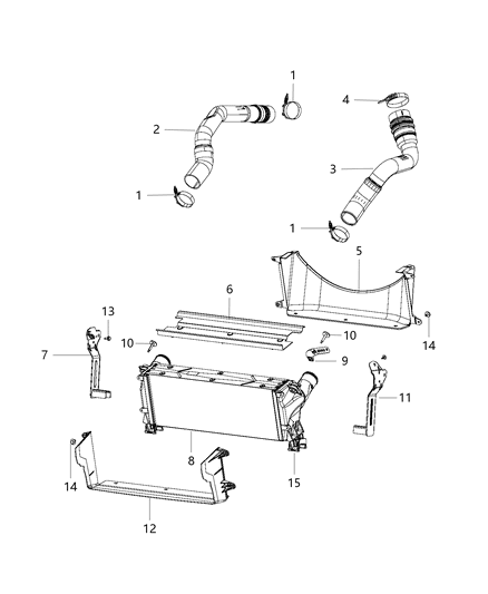 2015 Ram 3500 Pickup Charge Air Cooler Diagram