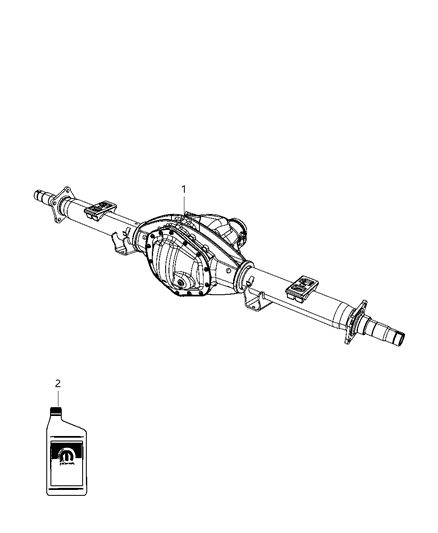 2011 Ram 2500 Rear Axle Assembly Diagram 2 - Thumbnail