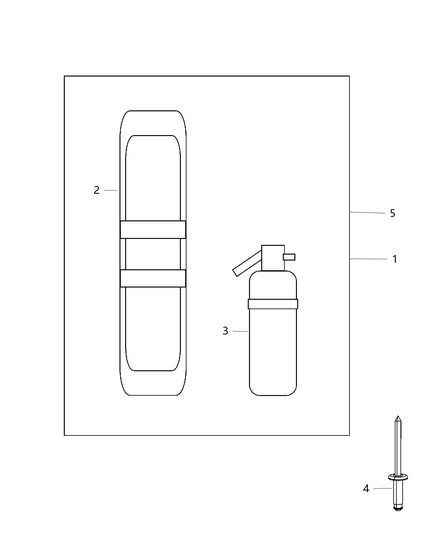 2014 Ram 3500 Pickup Emergency Kit Diagram