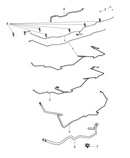 2009 Dodge Ram 3500 Cab Chassis Fuel Chassis Lines Diagram