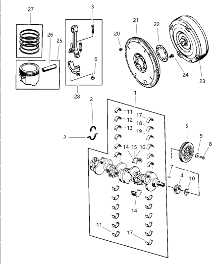 2000 Jeep Grand Cherokee Drive Plate Diagram for 52118257